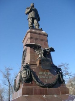 Denkmal Alexander III. in Irkutsk - Sibirien - Russland