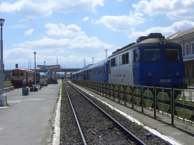 Bahnhof in Sibiu/Hermannstadt - Rumänien Bahnhof in Sibiu/Hermannstadt