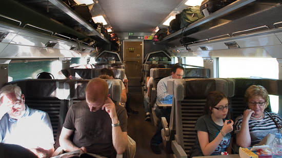 Bild: Eurostar Zug innen