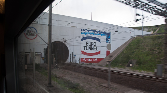 Bild: Eurotunnel-Portal bei Calais - Frankreic