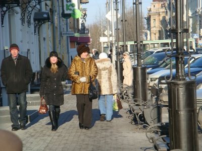 Karl-Marx-Straße in Irkutsk - Sibirien - Russland