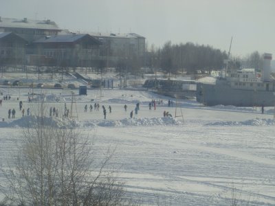 Eislaufplatz Angara - Irkutsk - Sibirien - Russland