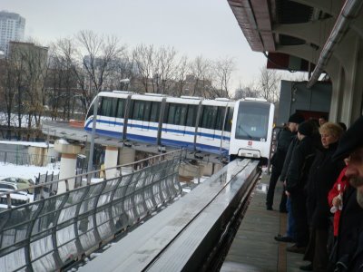 Monorail in Moskau - Russland