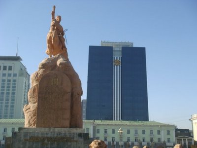 Ulaanbaatar - Mongolei - Statue General Suchbaatar