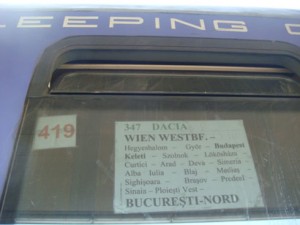 Zuglauf D 347 "Dacia" Wien - Bukarest Nord