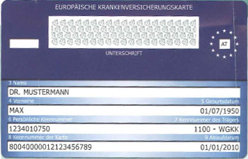 EKVK - Europäische Krankenversicherungskarte (c) Bild: GKK