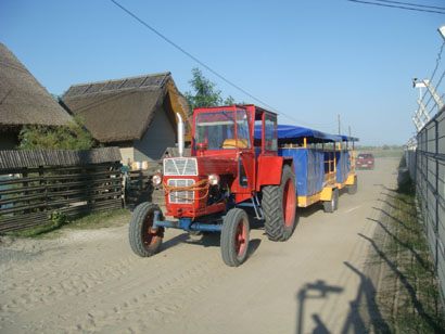 Traktor-Taxi in Sfantu Gheorghe - Donaudelta - Rumänien