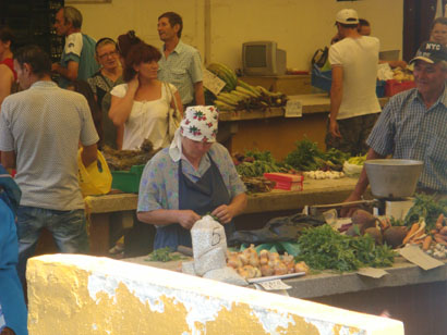 Markt Nähe Str. Isaccei in Tulcea - Donaudelta - Rumänien