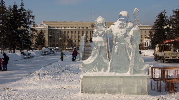 Silvester in Russland: Irkutsk