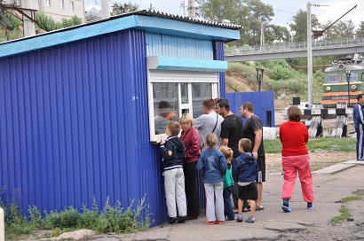 Kiosk am Bahnhof