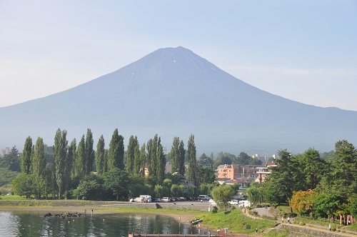 Fuji-san im Sommer ohne Schnee