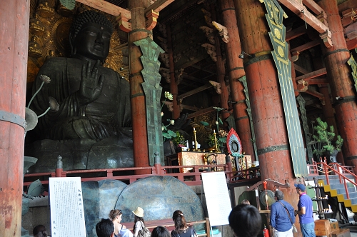 Daibutsu - Buddha-Statue im Todaiji-Tempel in Nara