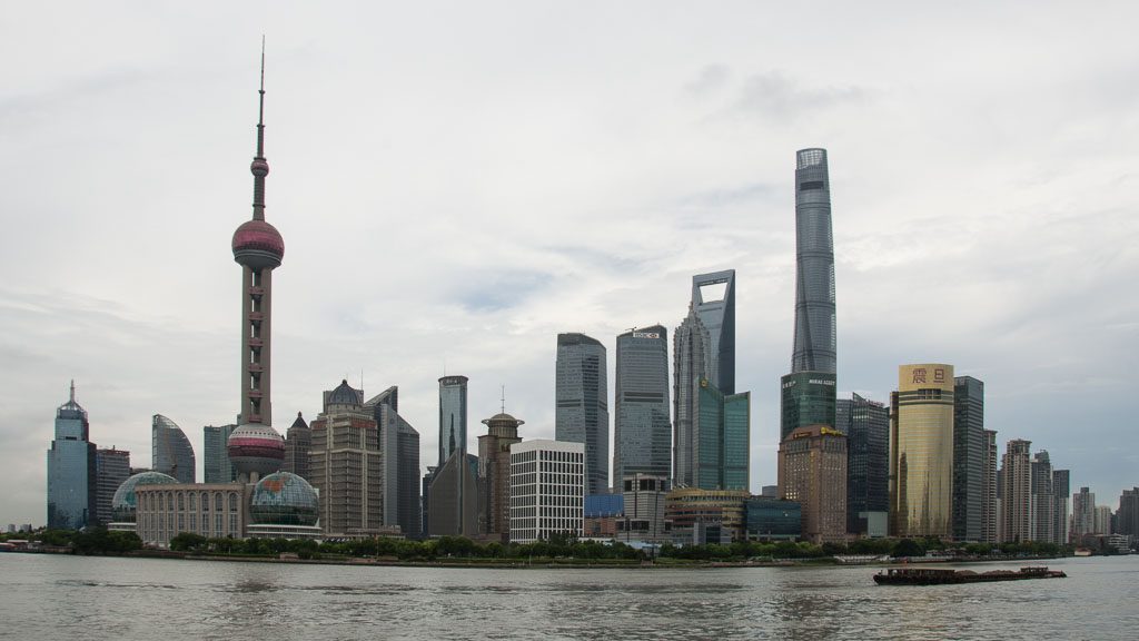 Skyline von Shanghai Pudong 2017