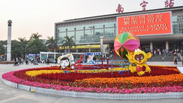 Bahnhof Nanning in China