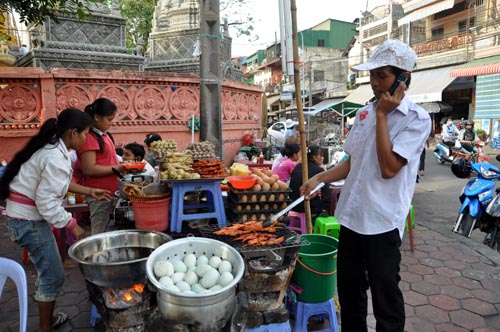 Bild: Straßenküche in Phnom Penh - Kambodscha