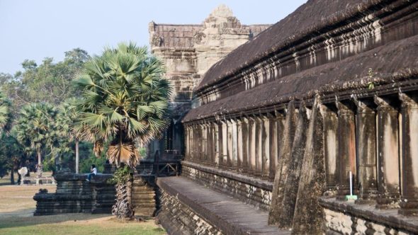 Angkor Wat in Kambodscha bei Morgensonne