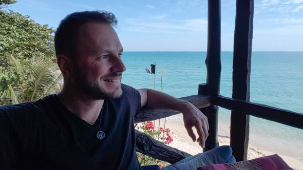 Gerhard Liebenberger am White Sand Beach auf Koh Chang