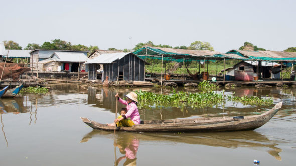 Schwimmendes Dorf am Tonle Sap