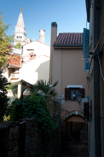 Bild: Gasse in Piran