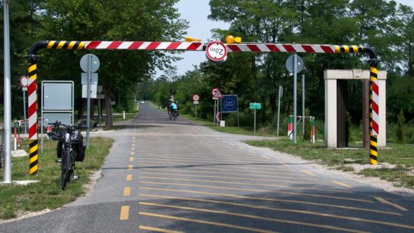 Grenzübergang St. Margarethen zwischen Österreich und Ungarn