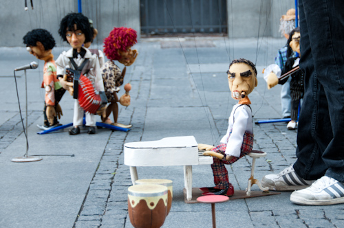 Bild: Puppenspieler in der Knez Mihailova in Belgrad