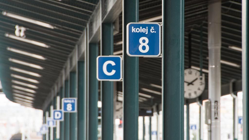 Gleis 8 in Pilsen