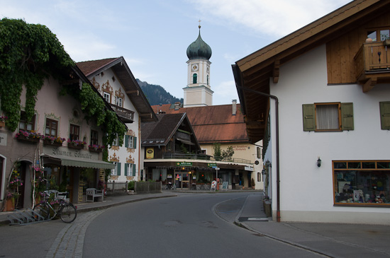 Bild: Das Ortszentrum von Oberammergau