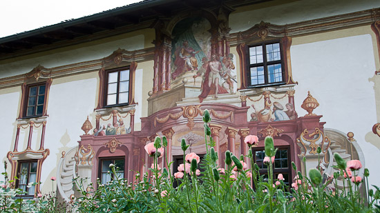 Bild: Lüftlmalerei am Pilatushaus in Oberammergau