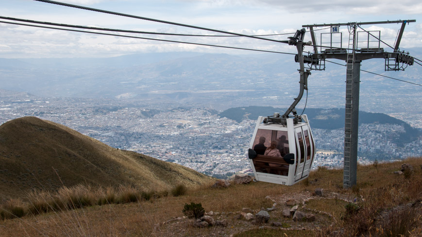 Bild: Teleferiquo in Quito