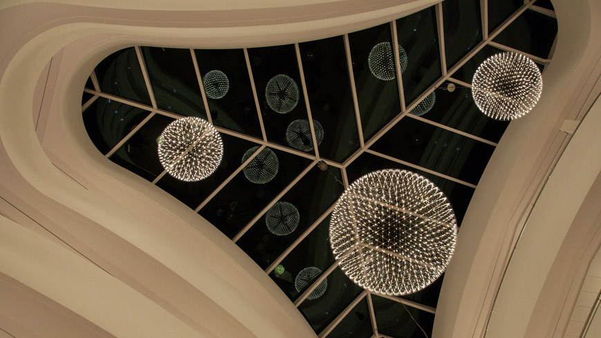 Bild: Dachverglasung in der Lobby in Oberwaid