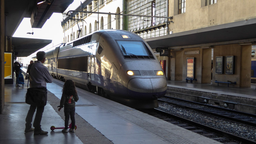 Bild: TGV in Marseille (c) Gudrun Krinzinger