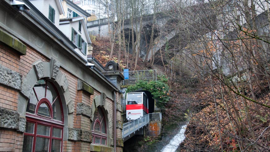 Bild: Mühleggbahn St. Gallen Talstation