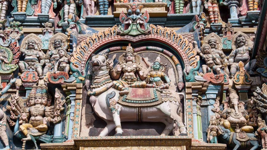 Bild: Sri Minakshi Tempel in Madurai