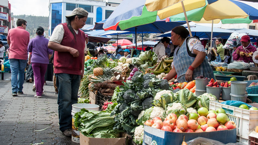 Bild: Gemüse-Markt Otavalo