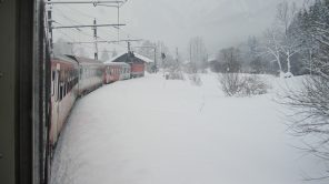 Bild: Salzkammergutbahn im Winter