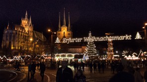 Bild: Weihnachtsmarkt in Erfurt am Domplatz