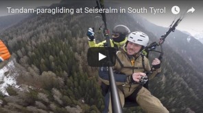 Bild: Tandem-paragliding auf der Seiseralm in Südtirol (Video)