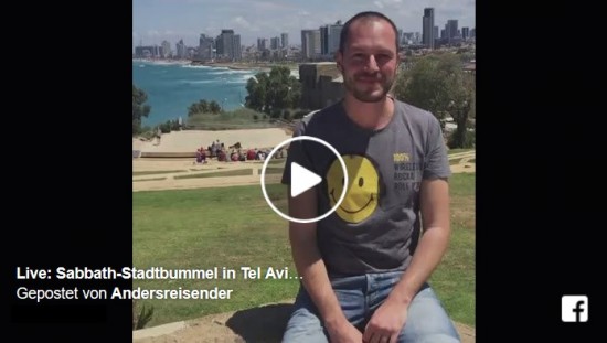 Bild: Live-Video vom Sabbath-Stadtbummel durch Tel Aviv und Jaffa
