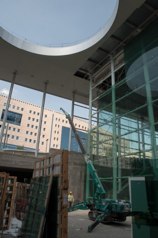 Bild: Baustelle Bahnhof Yitzhak Navon (HaUma) in Jerusalem