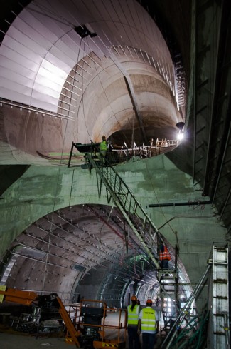 Bild: Baustelle Bahnhof Yitzhak Navon in Jerusalem