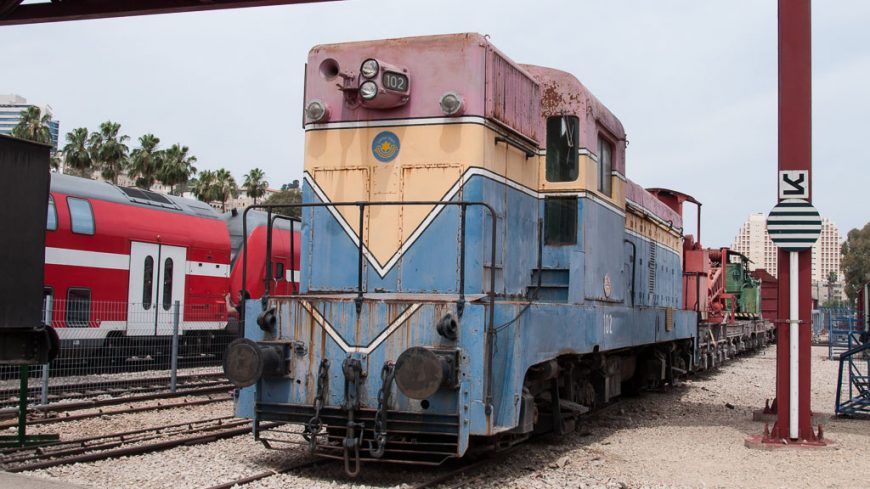 Israelisches Eisenbahnmuseum 102er Diesellokomotive