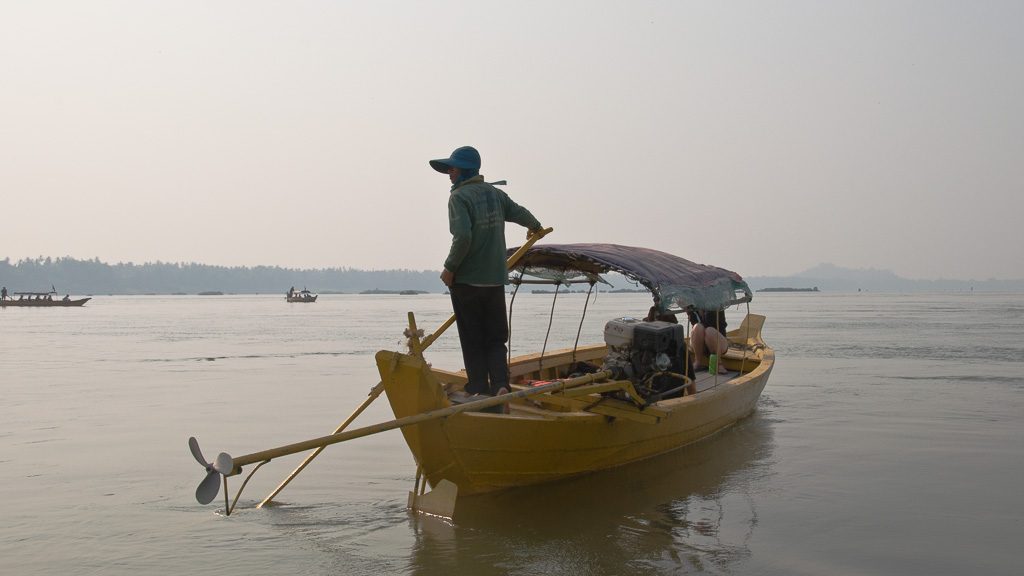 Boot am Mekong