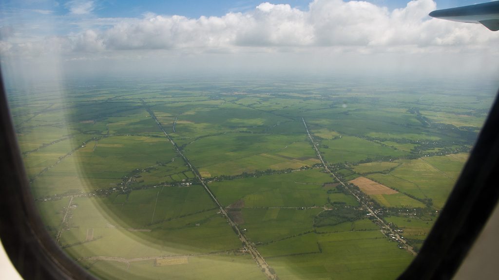 Mekongdelta vom Flugzeug aus