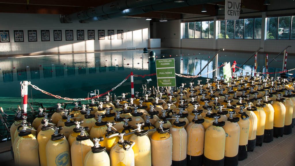 Nemo 33 in Brüssel - Ansicht der Schwimmhalle
