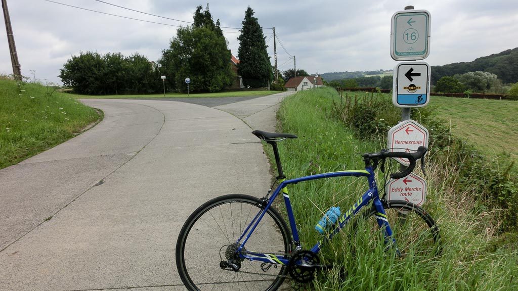 Beschilderung der Radrouten in Flandern