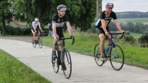 Ewoud Lagring und Gerhard Liebenberger am Rennrad