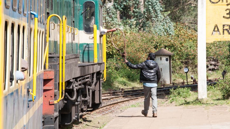 Token bei der Nilgiri Mountain Railway