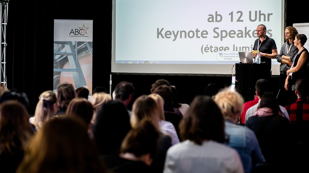 ABCstar Bloggerkonferenz 2016 Gerhard Liebenberger, Robert Bichler und Eva Gaderer (c) ABC/Elke Holzmann