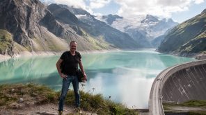 Gerhard Liebenberger bei den Kaprun Hochgebirgsstauseen