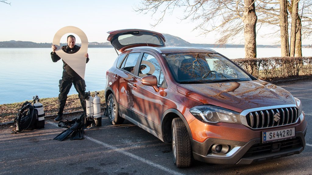 Suzuki SX4 S-Cross beim Tauchen